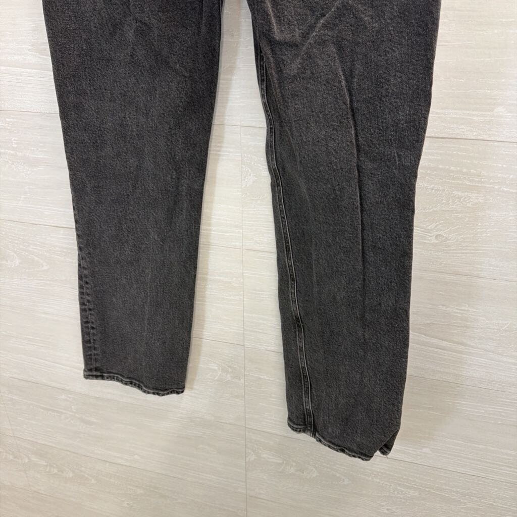 Agolde Black Denim Wide Leg Jeans 29