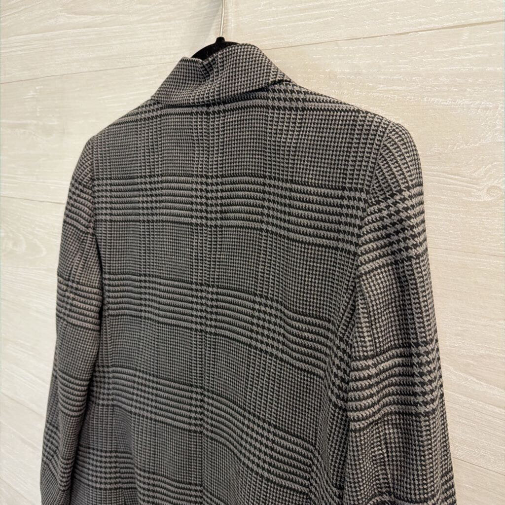 Loft Grey/ Black Houndstooth Blazer Jacket 2 Petite