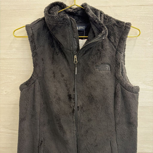 The North Face Black Soft Fuzzy Fleece Zip Up Vest Small