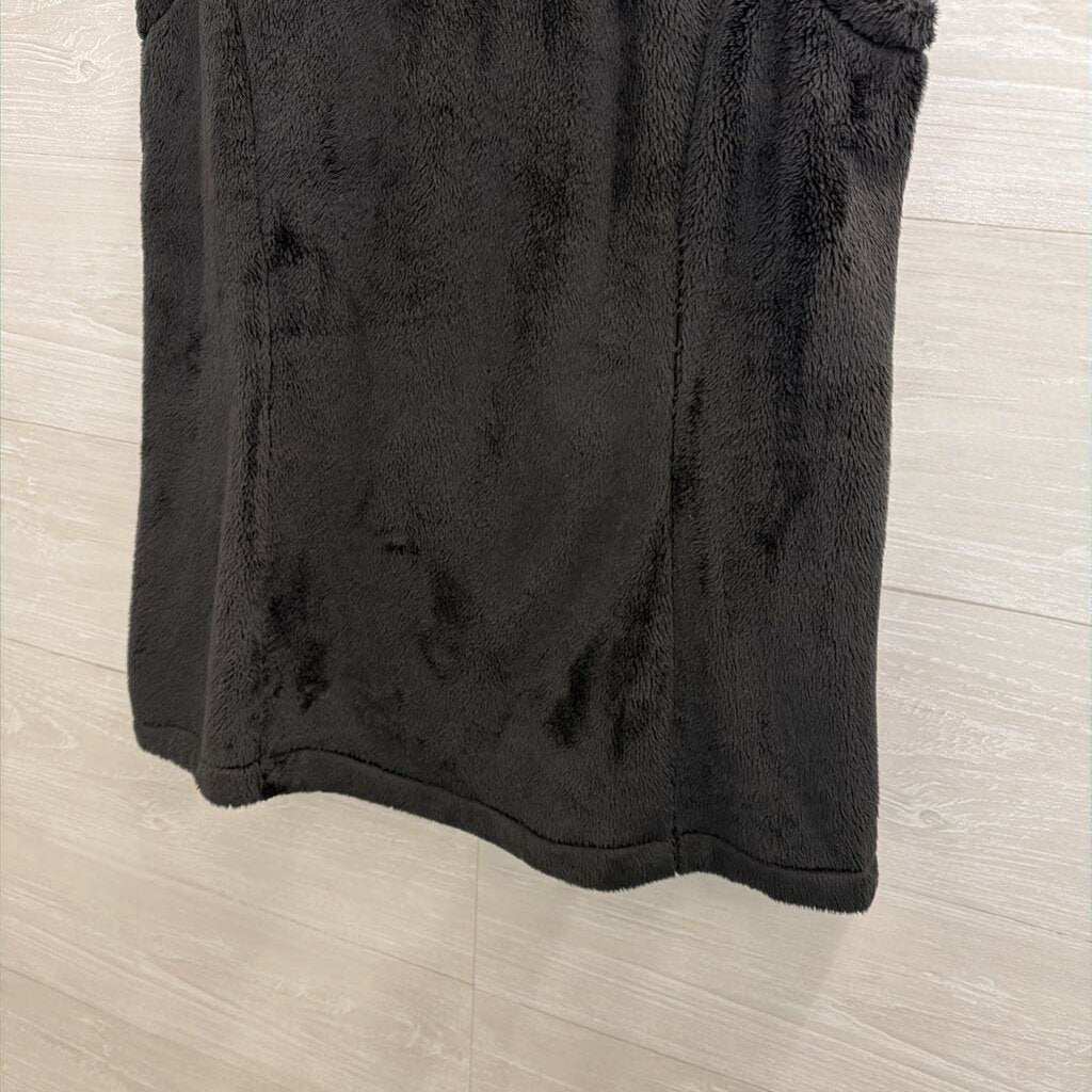 The North Face Black Soft Fuzzy Fleece Zip Up Vest Small