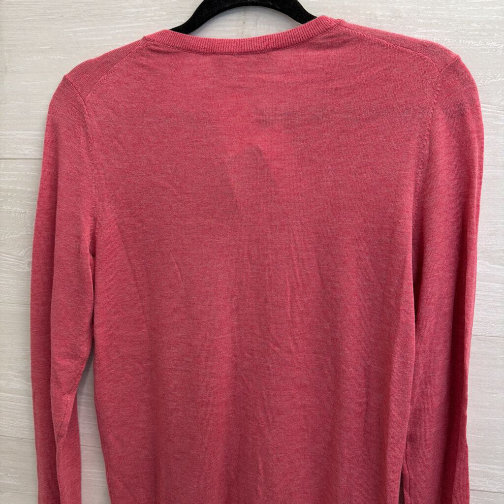 Loft Pink Button Front Cardigan Sweater Small