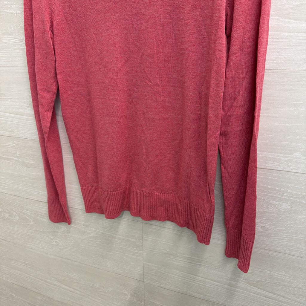 Loft Pink Button Front Cardigan Sweater Small