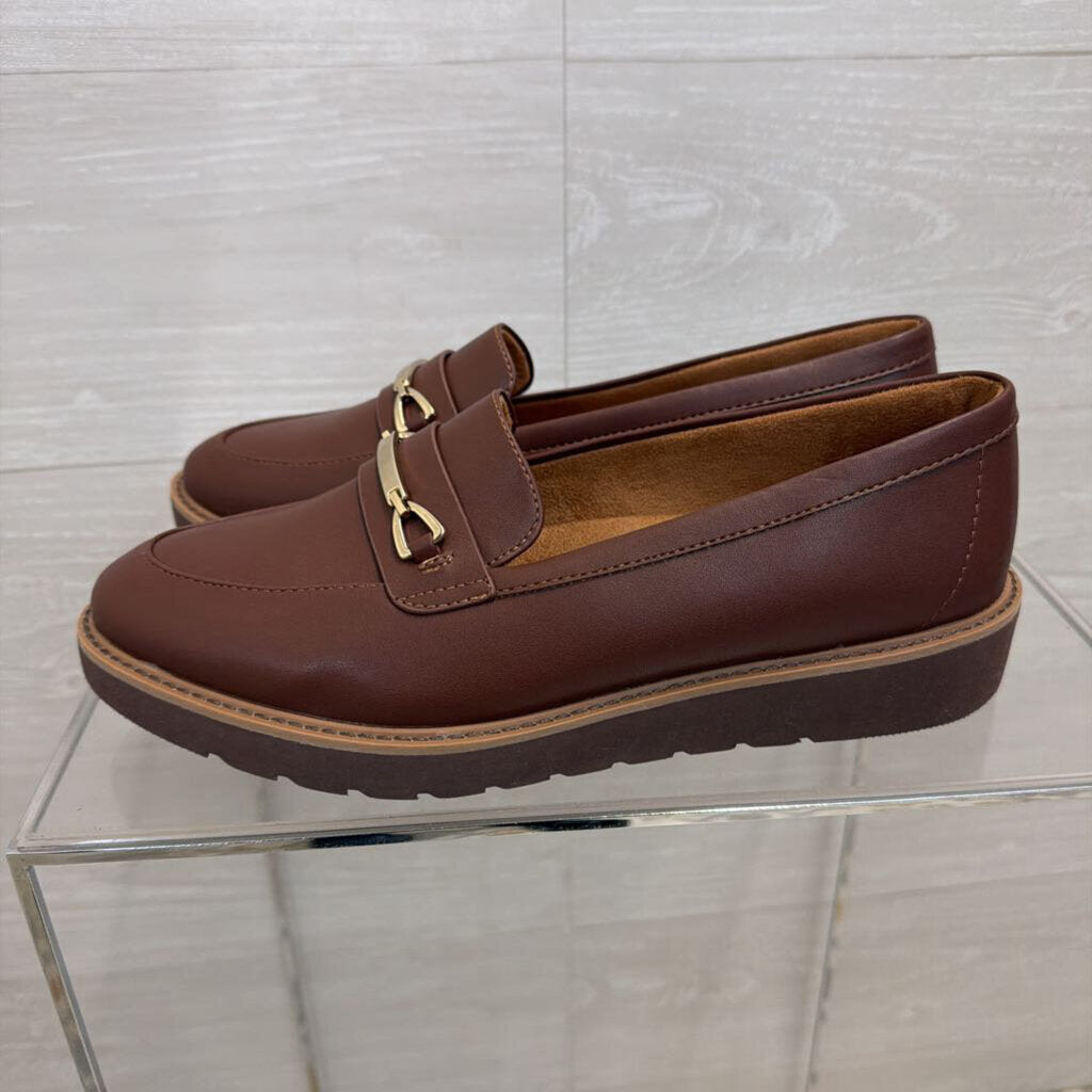 Naturalizer Brown Leather Elin Loafers 11