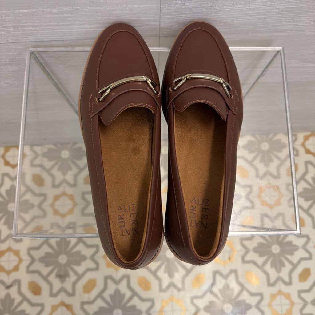 Naturalizer Brown Leather Elin Loafers 11