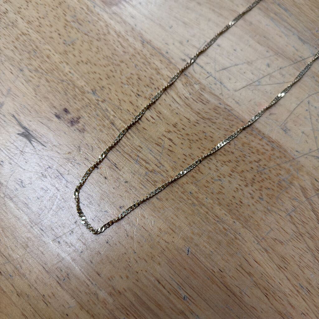 Luna Norte 14kt Gold Plated Brass Dainty Chain Necklace