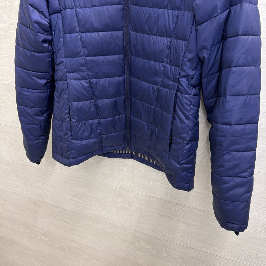 Columbia Blue Voodoo Falls 590 TurboDown Hooded Jacket Large