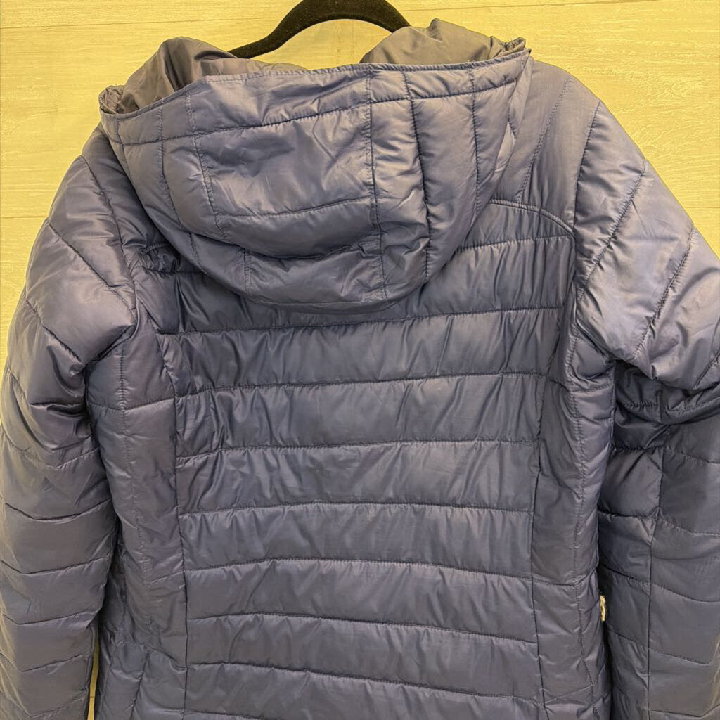 Columbia Blue Voodoo Falls 590 TurboDown Hooded Jacket Large