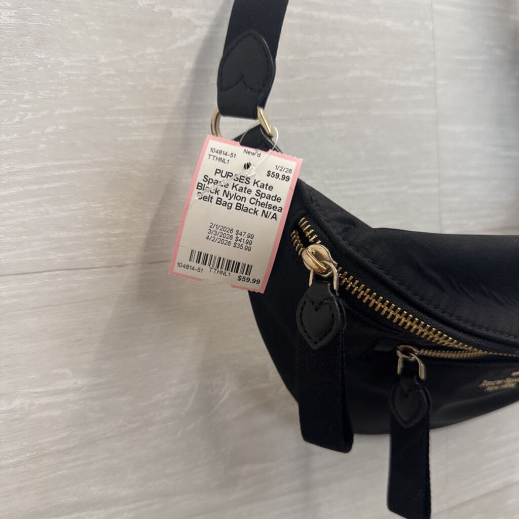 Kate Spade Black Nylon Chelsea Belt Bag