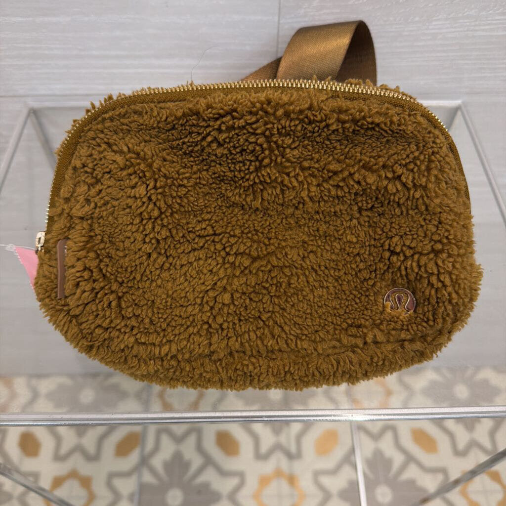 Lululemon Brown Teddy Fleece Everywhere Belt Bag