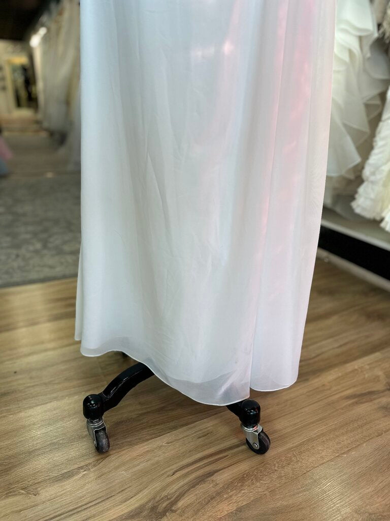 Andrew Adela Ivory Strapless Chiffon Bridal Gown 6