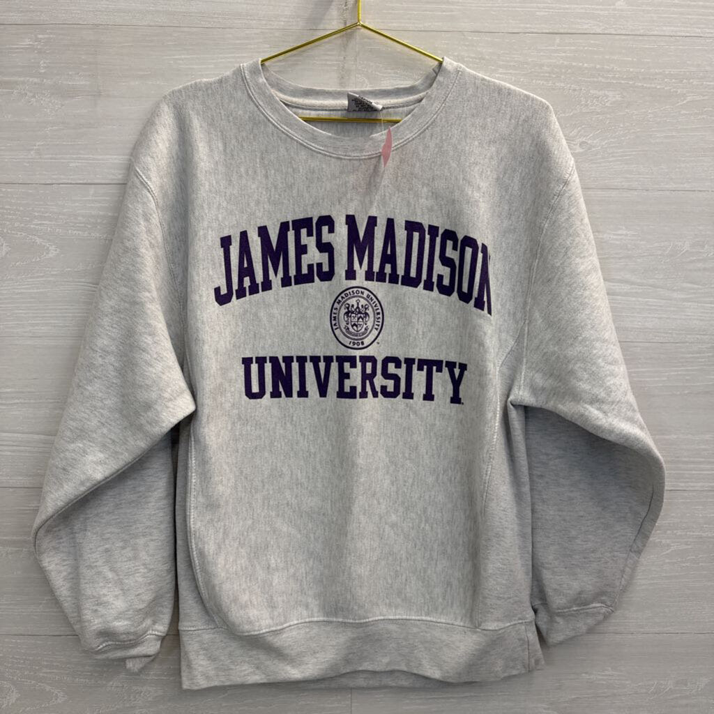 TRT Classic Grey/ Purple James Madison Graphic Pullover Medium