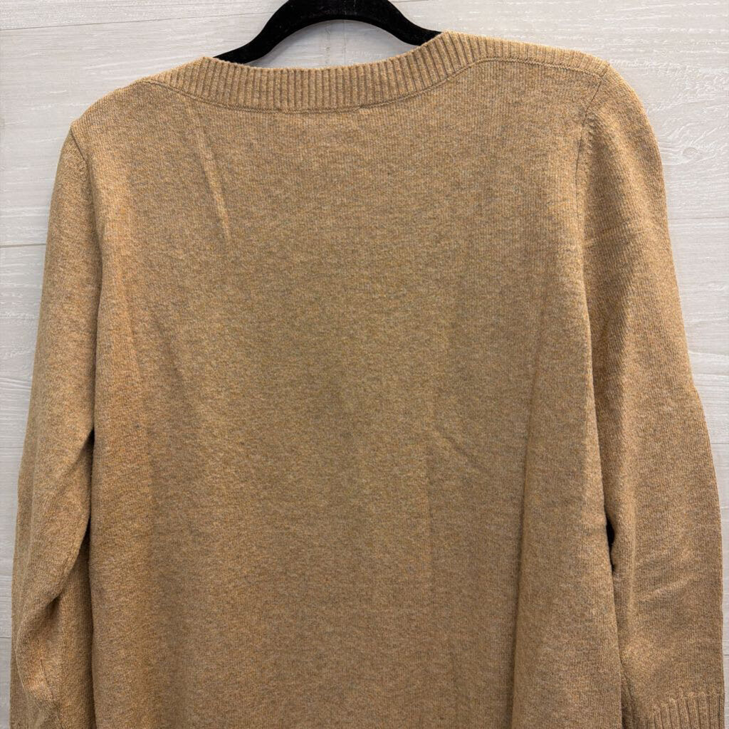 Loft Soft Brown Long Sleeve Sweater Top Large