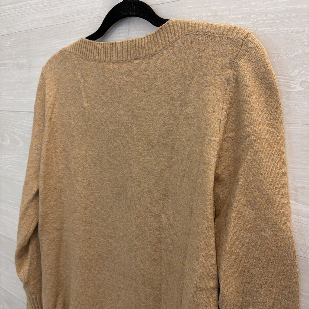 Loft Soft Brown Long Sleeve Sweater Top Large