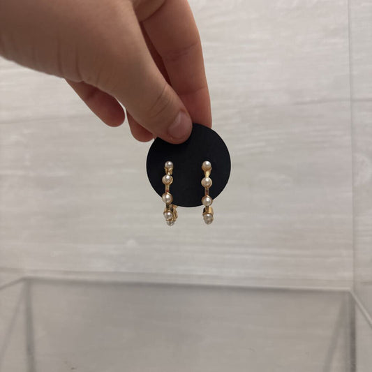 Pearl Hoop Earrings