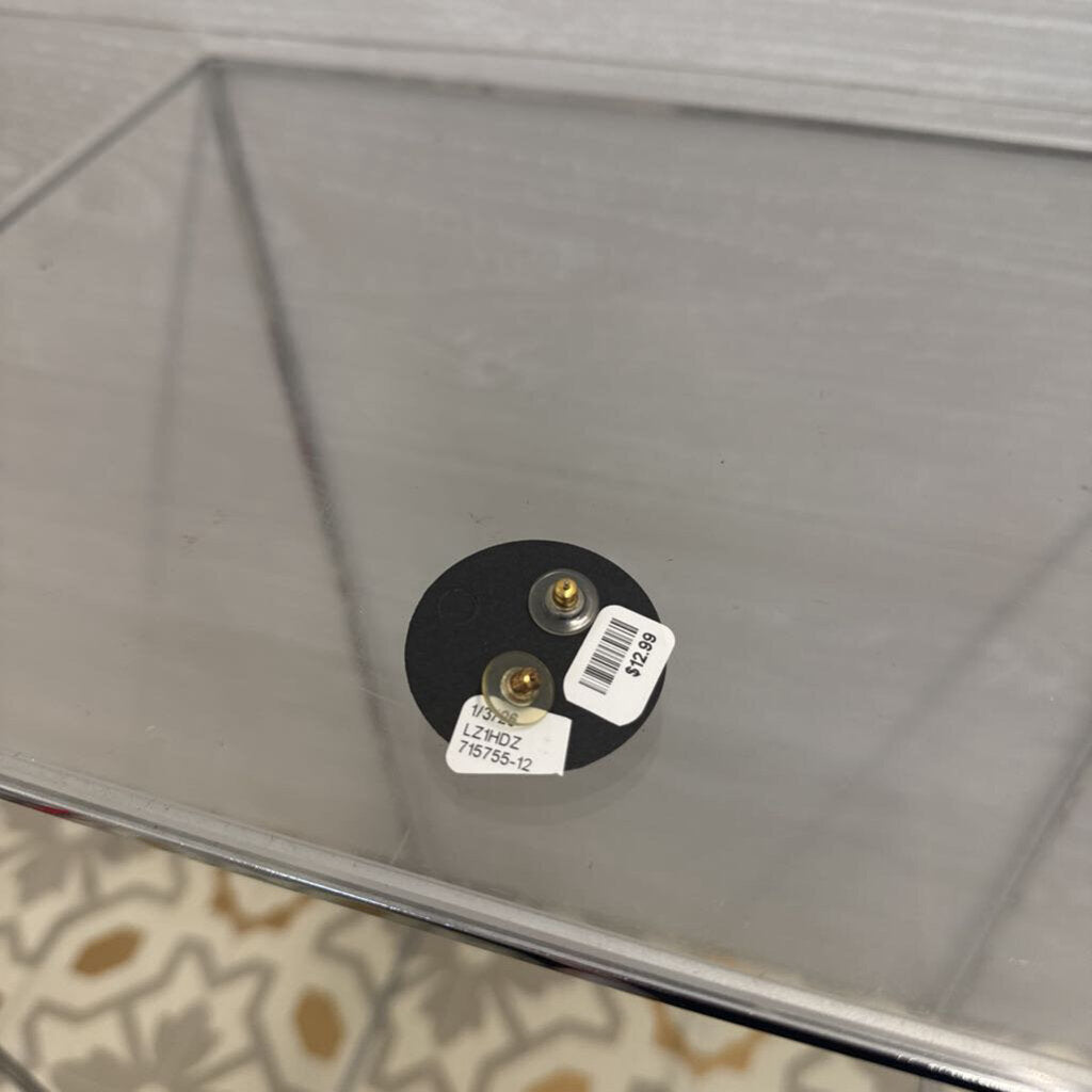 Triple Row Pearl Earrings