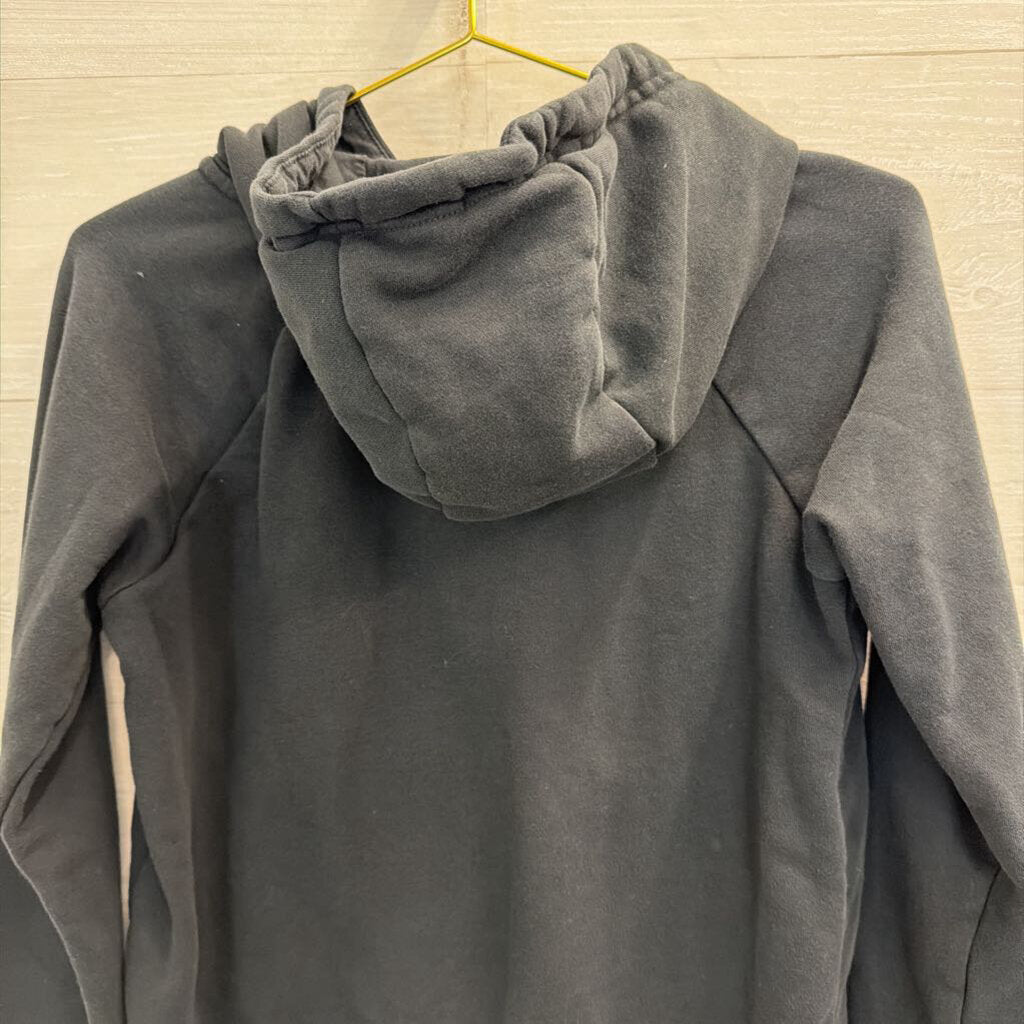 Nike Black Cropped Logo Hoodie Small