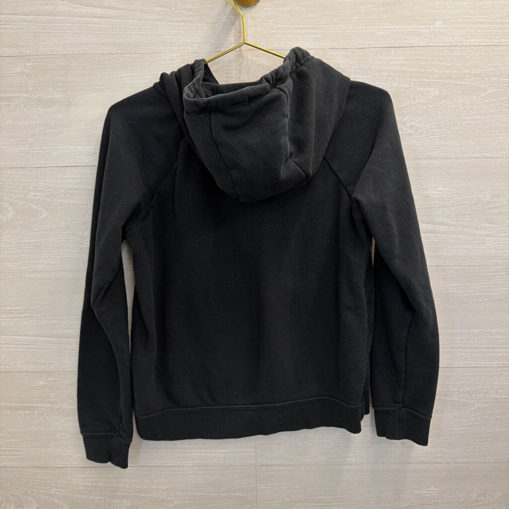 Nike Black Cropped Logo Hoodie Small
