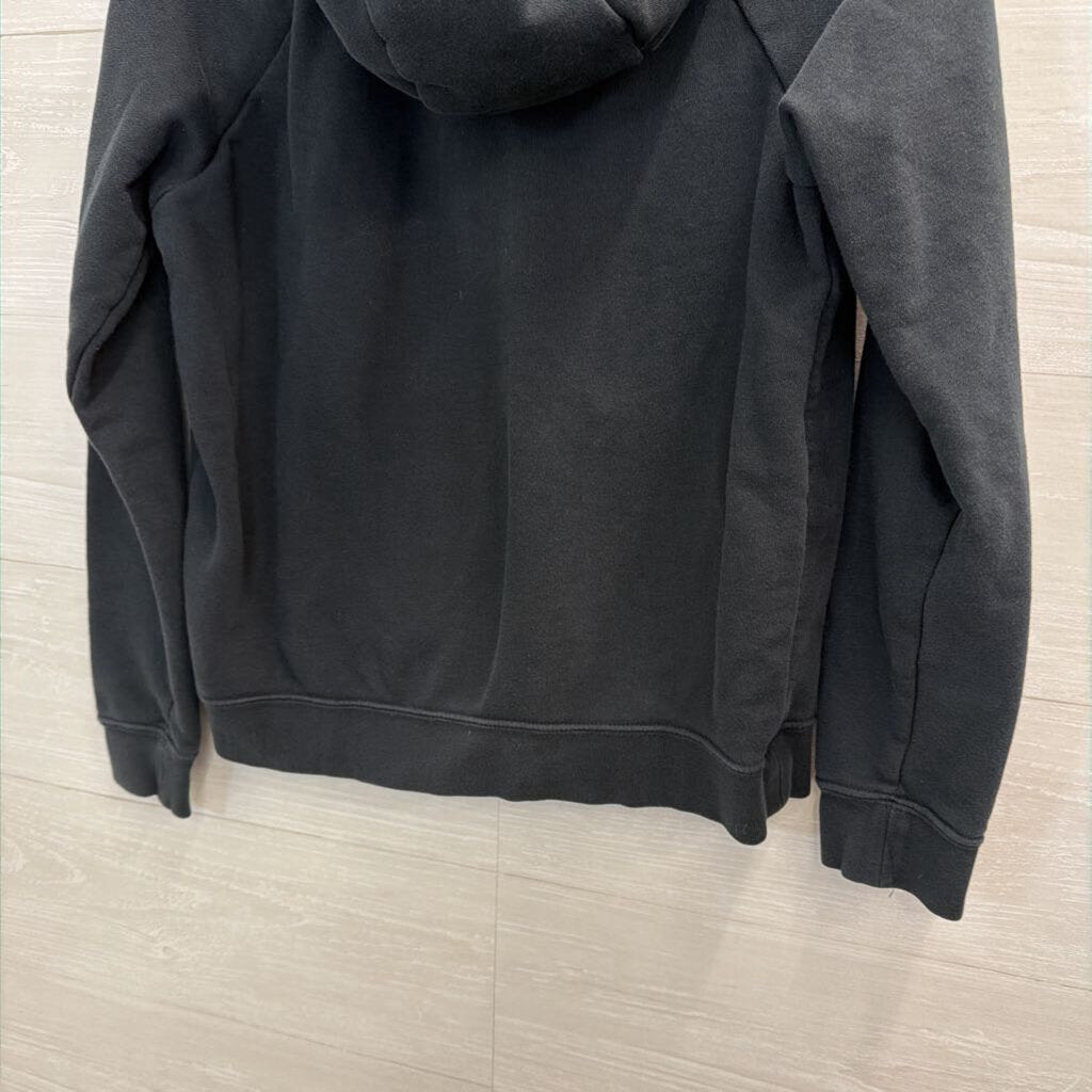 Nike Black Cropped Logo Hoodie Small