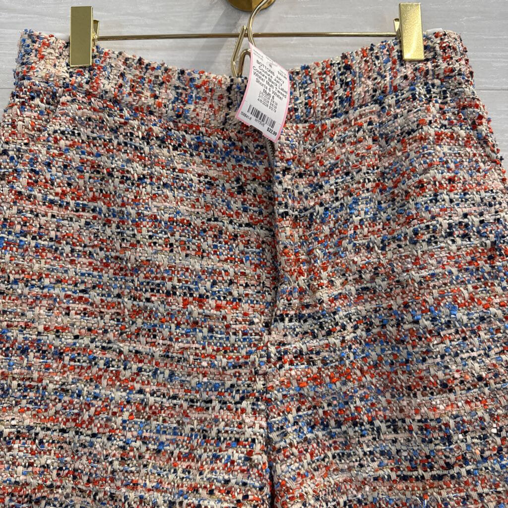 Juicy Couture Black Label White/ Multi Tweed Shorts 6