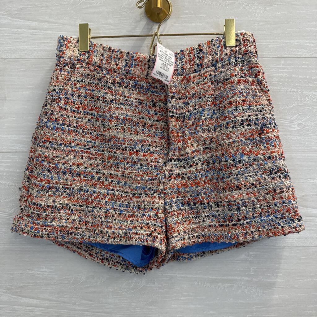 Juicy Couture Black Label White/ Multi Tweed Shorts 6