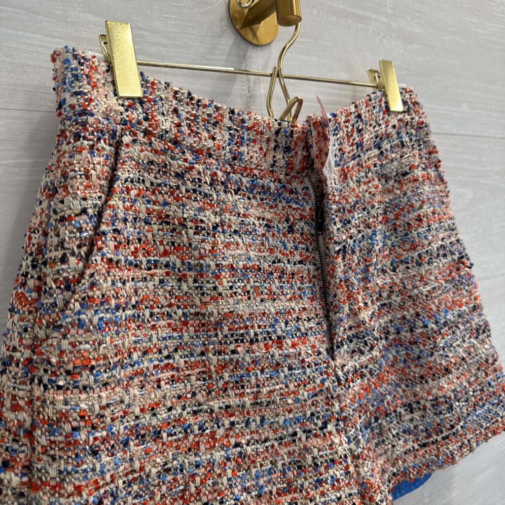 Juicy Couture Black Label White/ Multi Tweed Shorts 6