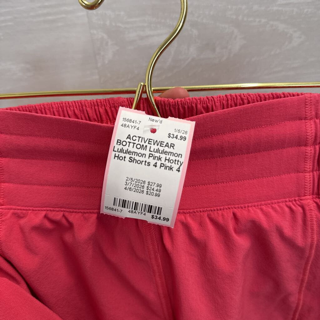 Lululemon Pink Hotty Hot Shorts 4