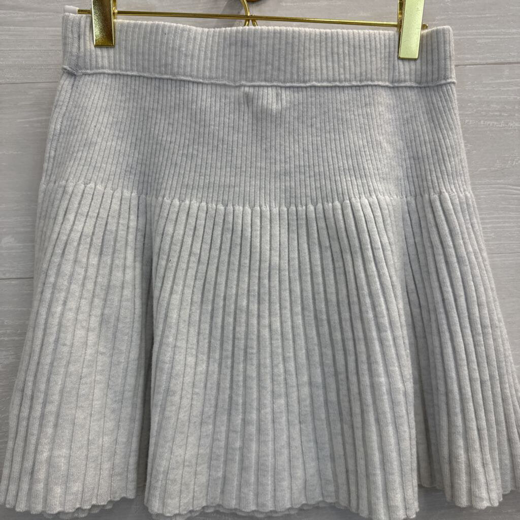 Aerie Grey Knit Ribbed Mini Skirt Small