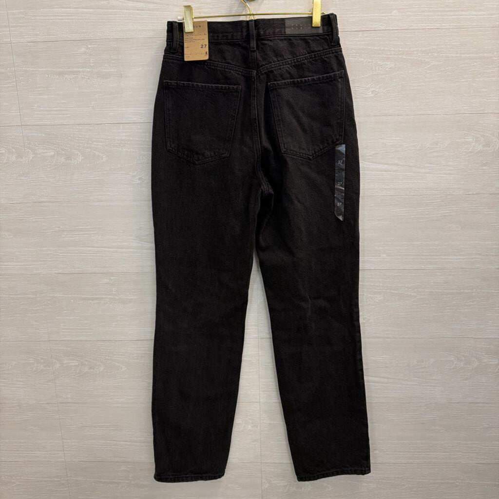 PacSun Black Distressed Denim Dad Jeans 27