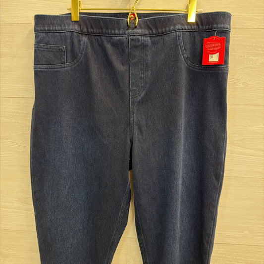 Spanx Dark Wash Ankle Jeanish Leggings 1X