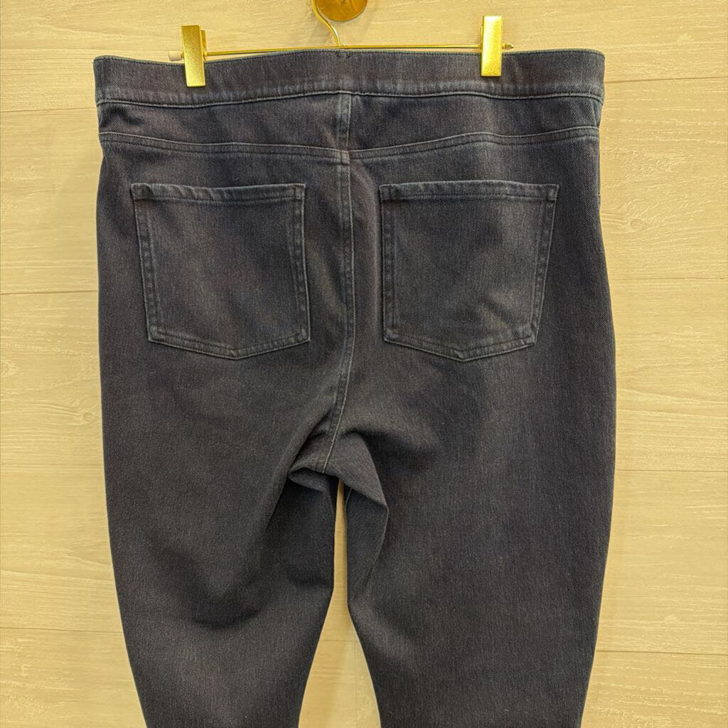 Spanx Dark Wash Ankle Jeanish Leggings 1X