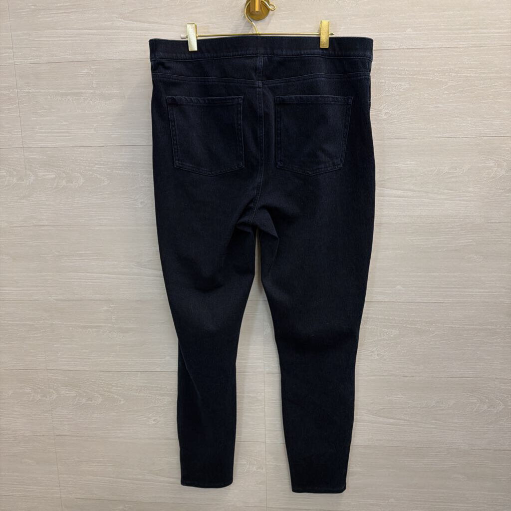 Spanx Dark Wash Ankle Jeanish Leggings 1X