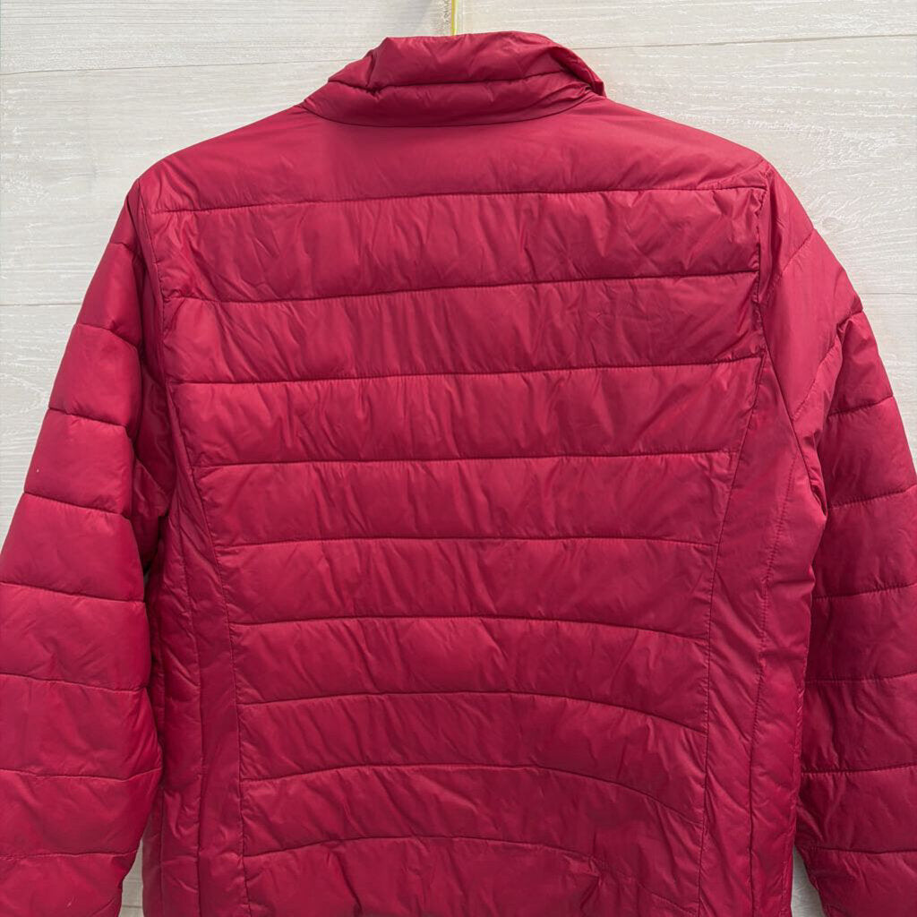 Loft Berry Pink Puffer Jacket Large