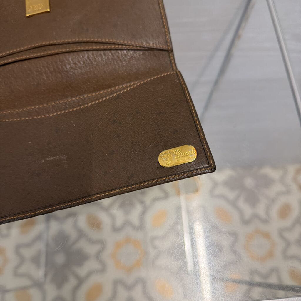 Vintage Gucci Ophidia Continental Wallet in GG Supreme Canvas