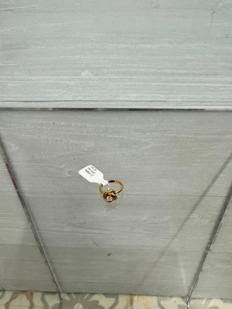 Vintage Gold Love Knot Ring Size 3.5