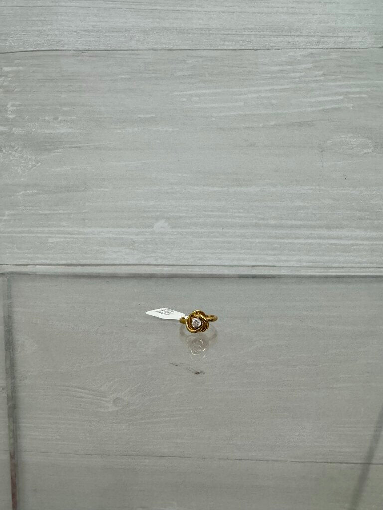 Vintage Gold Love Knot Ring Size 3.5