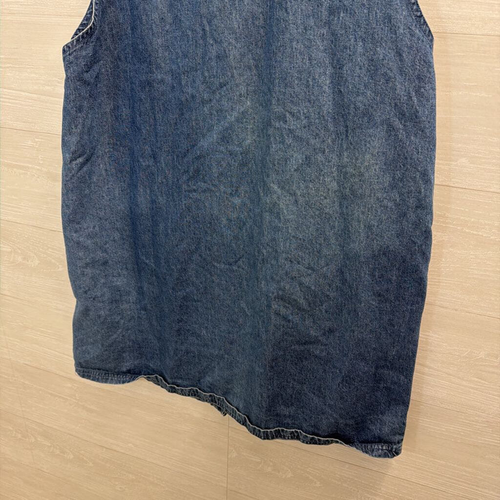 Vintage Premier Medium Wash Denim Vest Top 2X