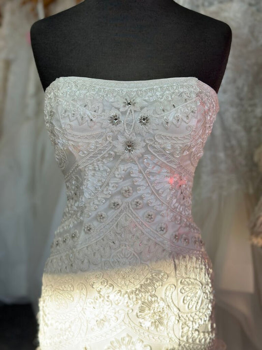 Sue Wong Strapless Embellished Dress 6