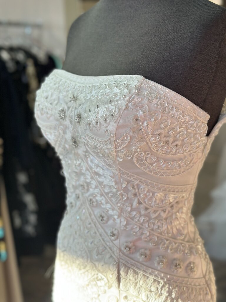 Sue Wong Strapless Embellished Dress 6