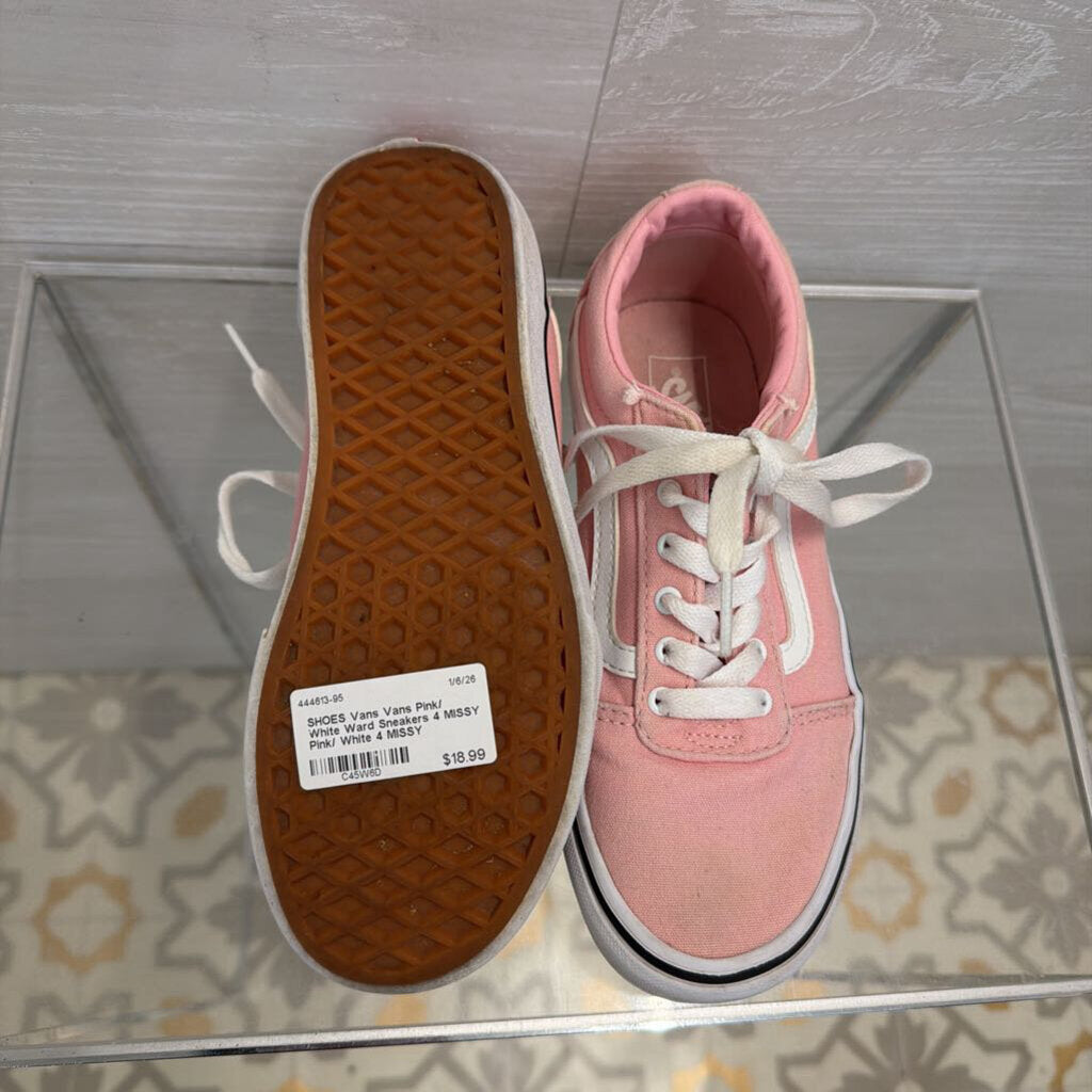 Vans Pink/ White Ward Sneakers 4 MISSY