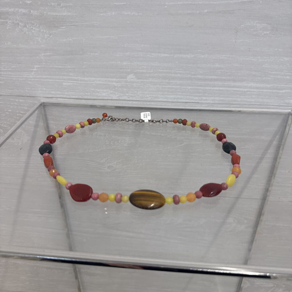 Multi Colored Stone Necklace