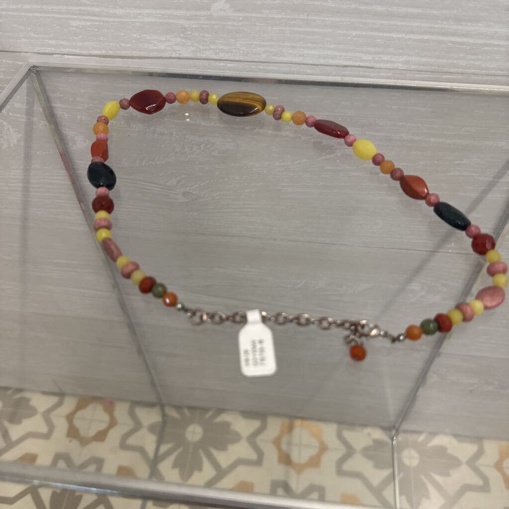 Multi Colored Stone Necklace