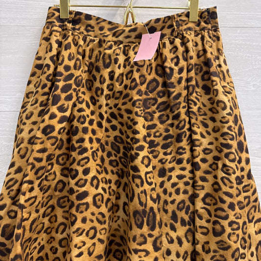 Jones New York Brown Leopard Print Skirt 4 Petite