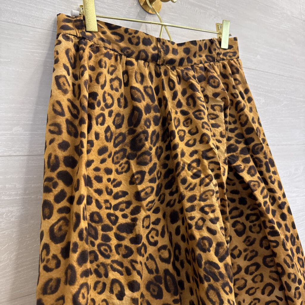 Jones New York Brown Leopard Print Skirt 4 Petite