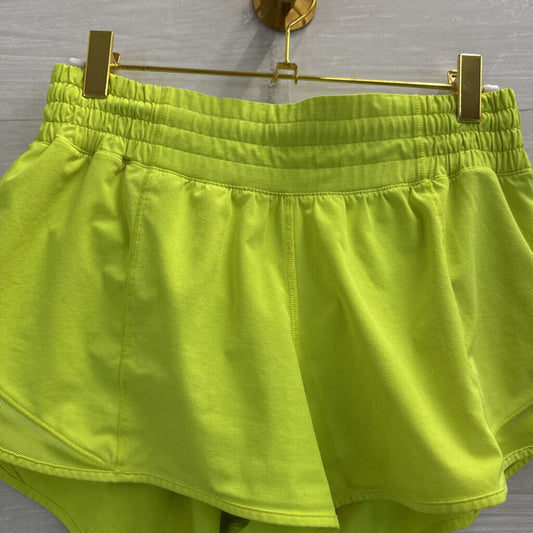 Lululemon Neon Yellow Hotty Hot Shorts 4