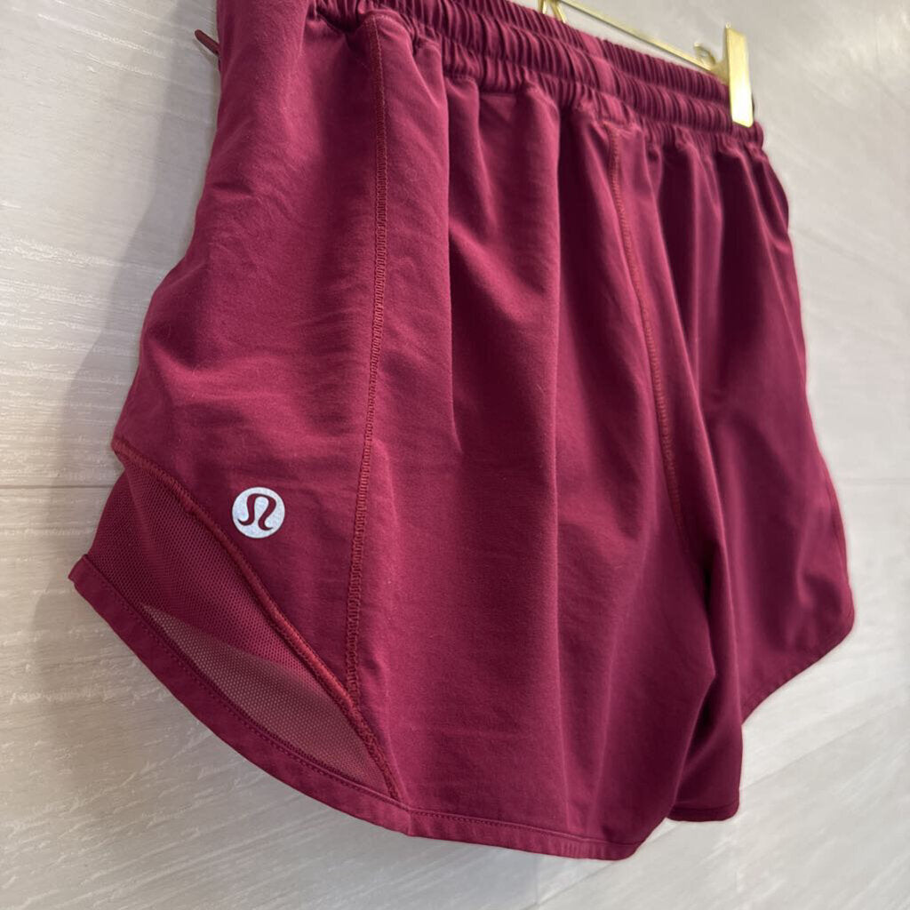 Lululemon Burgundy Hotty Hot Shorts 4