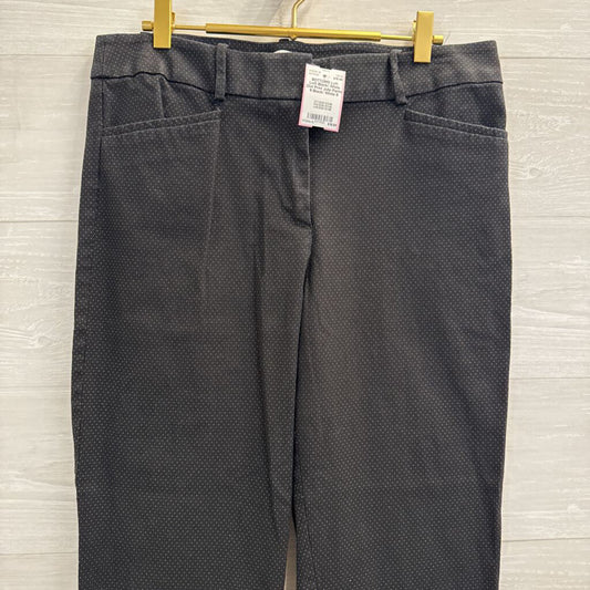 Loft Black/ White Dot Print Julie Pants 8