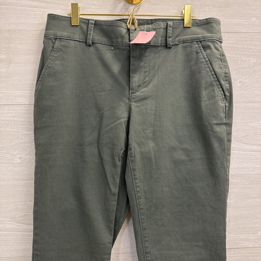 Loft Green Straight Leg Pants 8