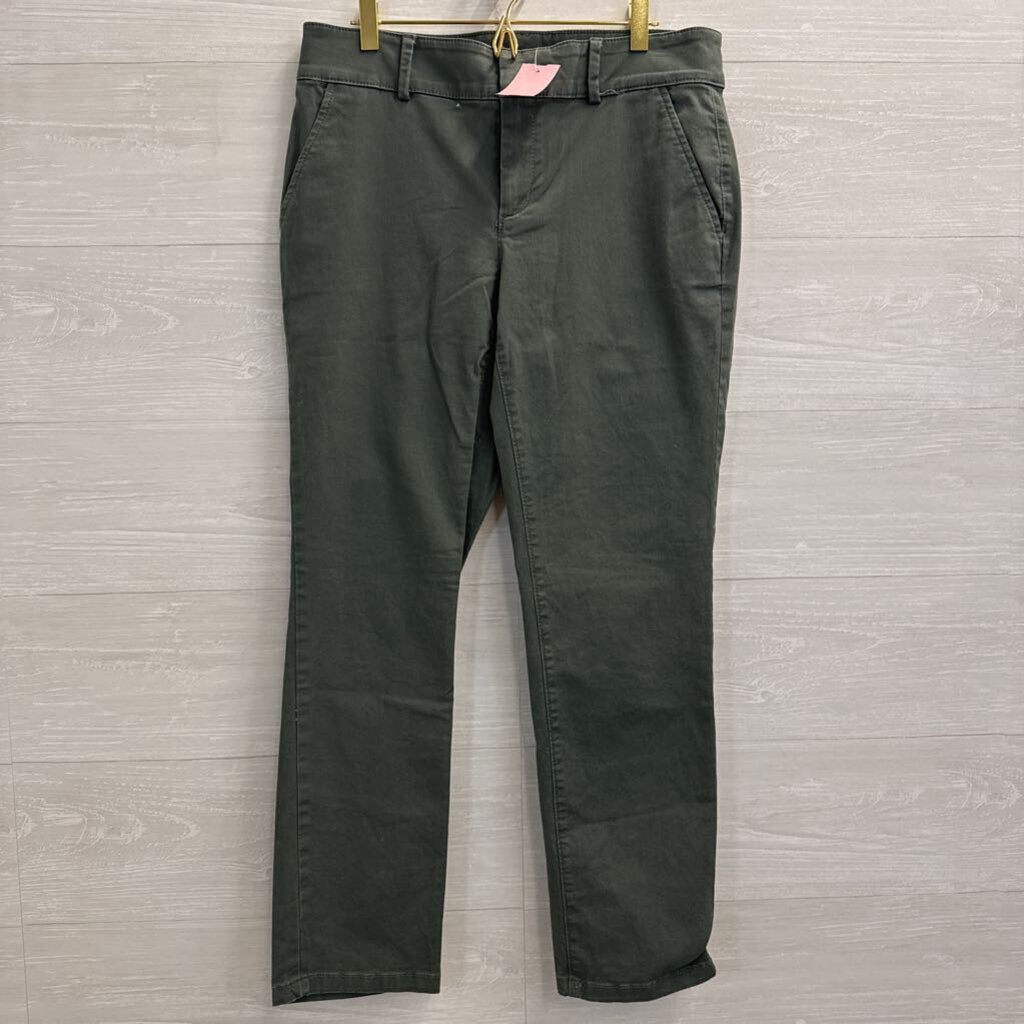 Loft Green Straight Leg Pants 8