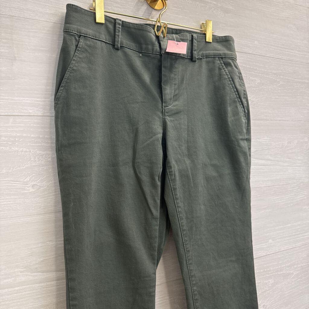 Loft Green Straight Leg Pants 8