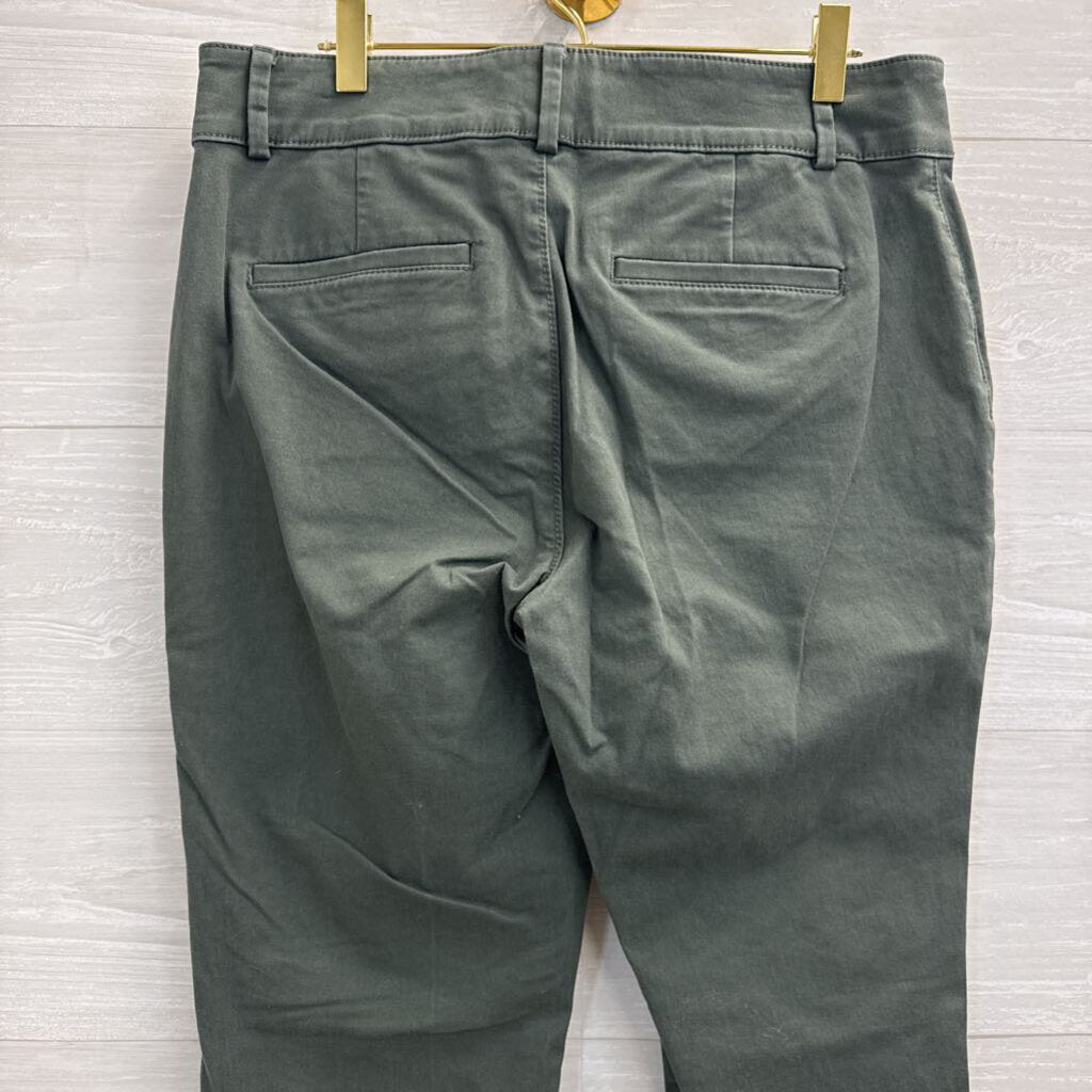Loft Green Straight Leg Pants 8